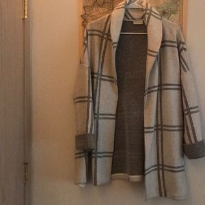 White and Grey duster